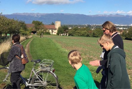 visite guidée de Plan-les-Ouates à vélo